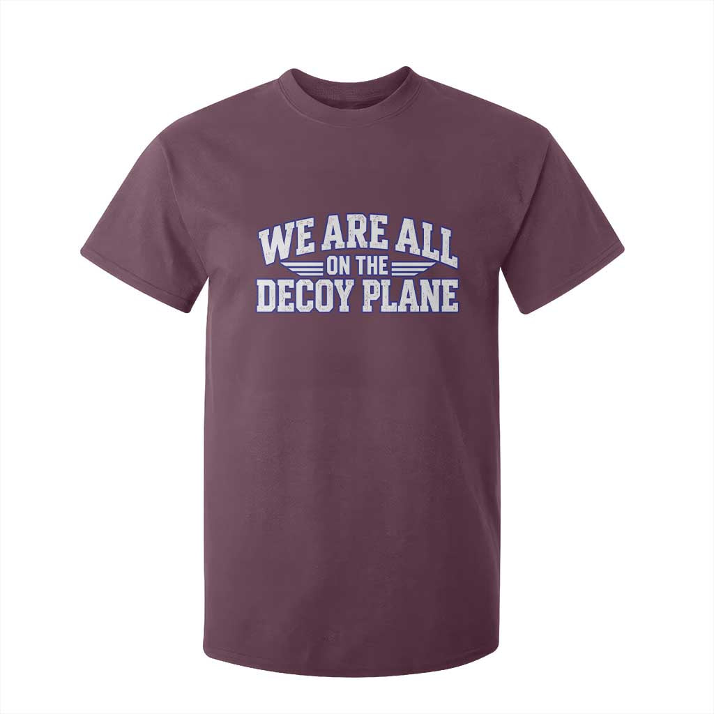 We Are All On The Decoy Plane Theories Aviator Wings Blue T Shirt For Kid Funny Satirical Meme Conspiracy Commentary