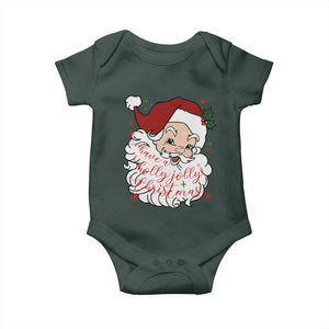 Vintage Christmas Santa Claus Face Xmas Funny Old Fashioned Baby Onesie TS02 Print Your Wear