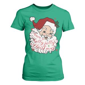 Vintage Christmas Santa Claus Face Xmas Funny Old Fashioned T Shirt For Women TS02 Irish Green Print Your Wear