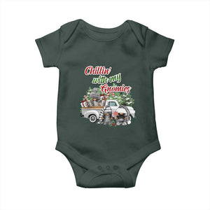 Gnome Christmas Baby Onesie Chillin With My Gnomies Xmas Truck TS02 Print Your Wear
