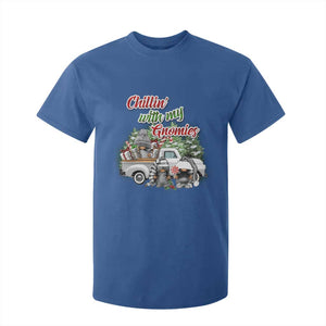 Gnome Christmas T Shirt For Kid Chillin With My Gnomies Xmas Truck TS02 Royal Blue Print Your Wear