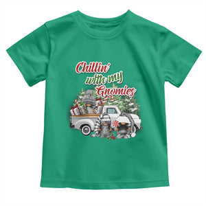 Gnome Christmas Toddler T Shirt Chillin With My Gnomies Xmas Truck TS02 Irish Green Print Your Wear