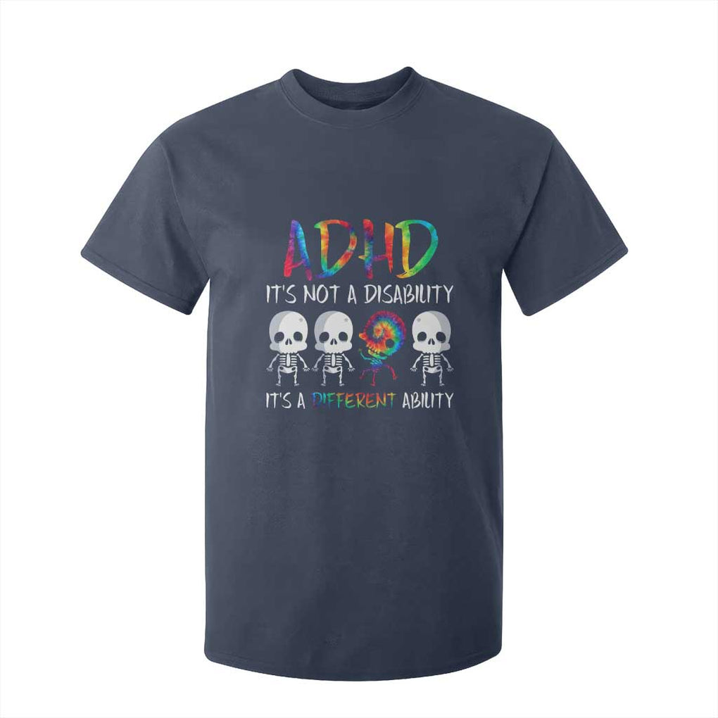 ADHD Awareness T Shirt For Kid It's Not A Disability It's A Different Ability TS02 Navy Print Your Wear
