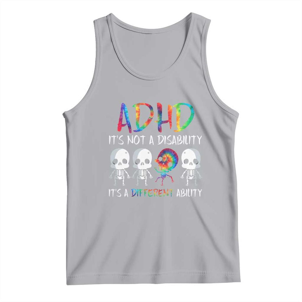 ADHD Awareness Tank Top It's Not A Disability It's A Different Ability TS02 Athletic Heather Print Your Wear