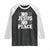 Know Jesus Know Peace Raglan Shirt No Jesus No Peace TS02 Black White Print Your Wear