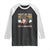 Funny Screaming Moo Deng Raglan Shirt First Of All I'm A Delight Retro Vintage TS02 Black White Print Your Wear