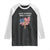 Christian Faith Raglan Shirt Make America Godly Again American Flag TS02 Black White Print Your Wear