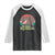 Funny Baby Hippo Moo Deng Raglan Shirt Become Ungovernable Retro TS02 Black White Print Your Wear