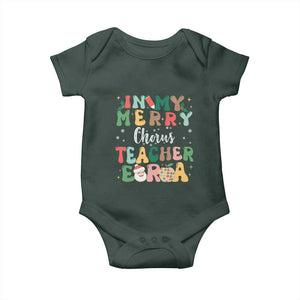 Christmas Choral Music Teacher Baby Onesie In My Merry Chorus Teacher Era Xmas Carol Master TS02 Print Your Wear