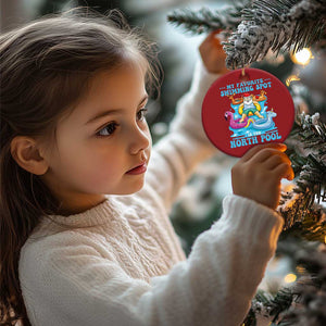 Xmas In July Relaxing Santa Christmas Ornament My Favorite Swimming Spot Is The North Pole TS02 Print Your Wear