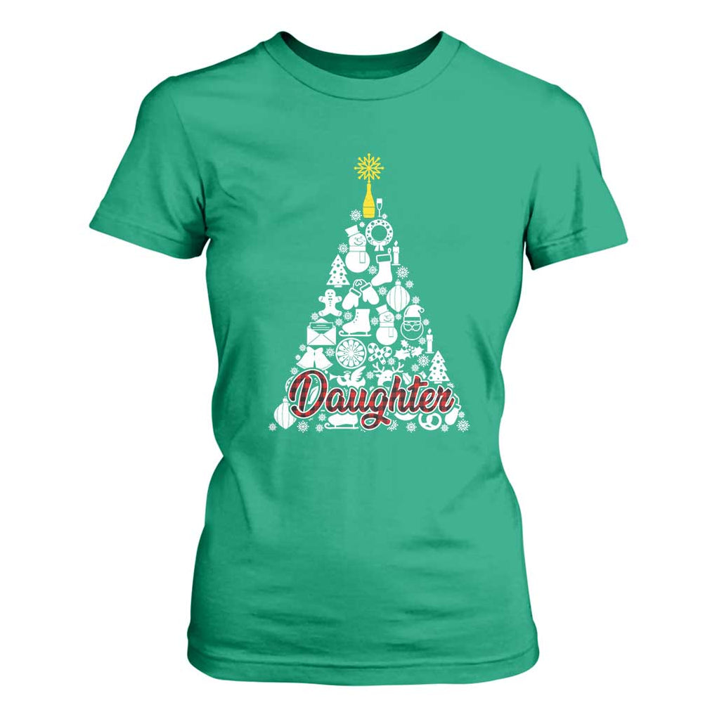 Christmas Tree T Shirt For Women Red Plaid Daughter TS02 Irish Green Print Your Wear