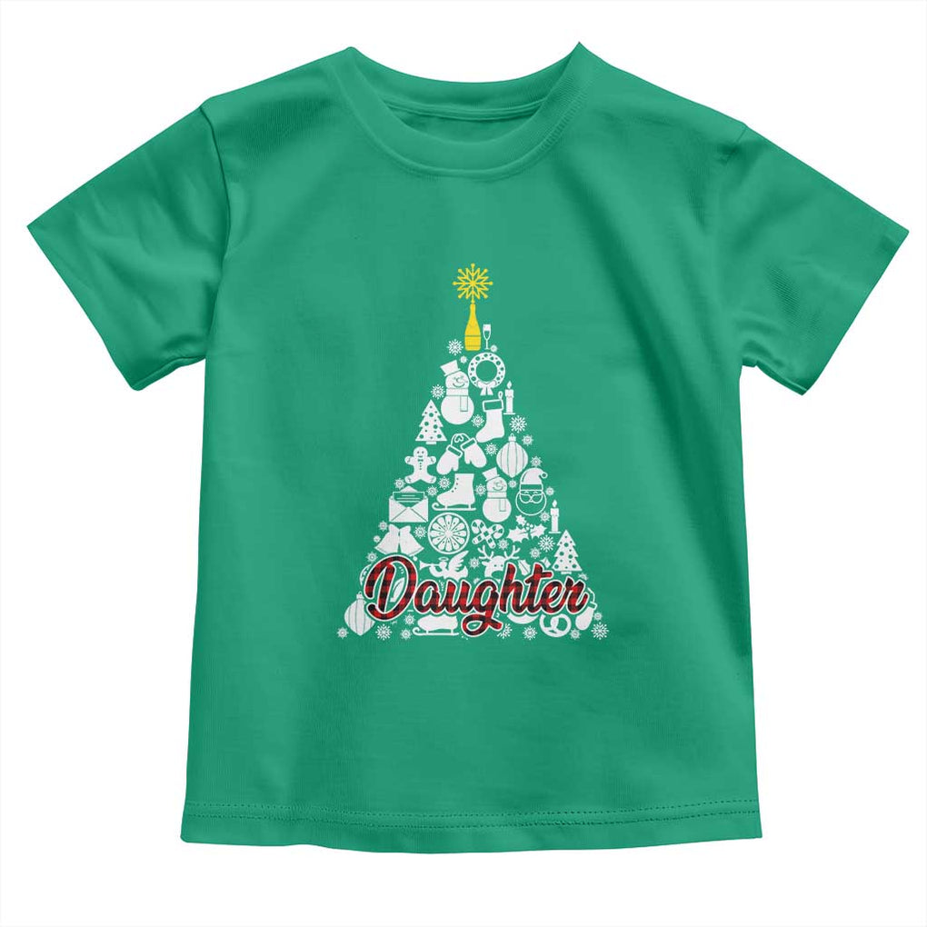 Christmas Tree Toddler T Shirt Red Plaid Daughter TS02 Irish Green Print Your Wear