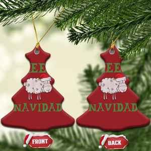 Funny Xmas Sheep Christmas Ornament Fleece Navidad Feliz Festive Xmas TS02 Christmas Tree Red Print Your Wear