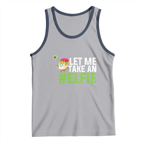 Christmas Elf Tank Top Let Me Take An Elfie TS02 Athletic Heather Navy Print Your Wear