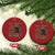 American Veteran Christmas Ornament Of The US Army Camouflage Flag TS02 Circle Red Print Your Wear