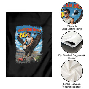 Patriotic Americanana Speed Legend 16 Tribute Garden Flag American Hero Bald Eagle Speedway Memorial TS02 Print Your Wear