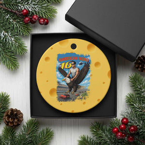 Patriotic Americanana Speed Legend 16 Tribute Ceramic Ornament American Hero Bald Eagle Speedway Memorial TS02 1pc Yellow Cheese Print Your Wear