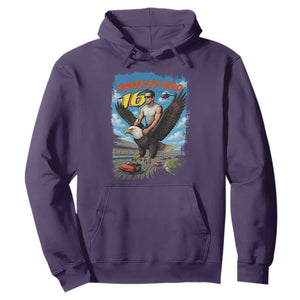 Patriotic Americanana Speed Legend 16 Tribute Hoodie American Hero Bald Eagle Speedway Memorial TS02 Purple Print Your Wear