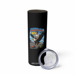 Patriotic Americanana Speed Legend 16 Tribute Skinny Tumbler American Hero Bald Eagle Speedway Memorial TS02 Print Your Wear