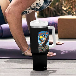 Patriotic Americanana Speed Legend 16 Tribute Tumbler With Handle American Hero Bald Eagle Speedway Memorial TS02 Print Your Wear