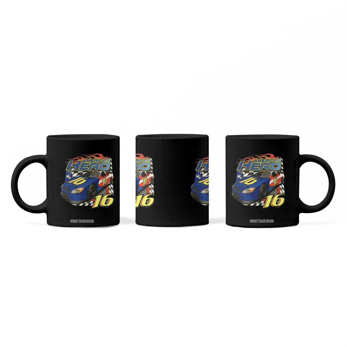 Vintage Americana Speed Legend 16 Tribute Coffee Mug American Hero #16 Stock Car Memorial - Print Your Wear