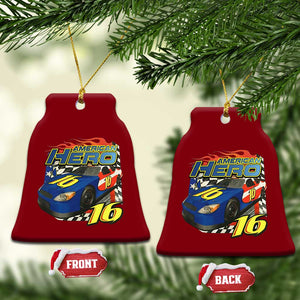 Vintage Americana Speed Legend 16 Tribute Ceramic Ornament American Hero #16 Stock Car Memorial - Print Your Wear