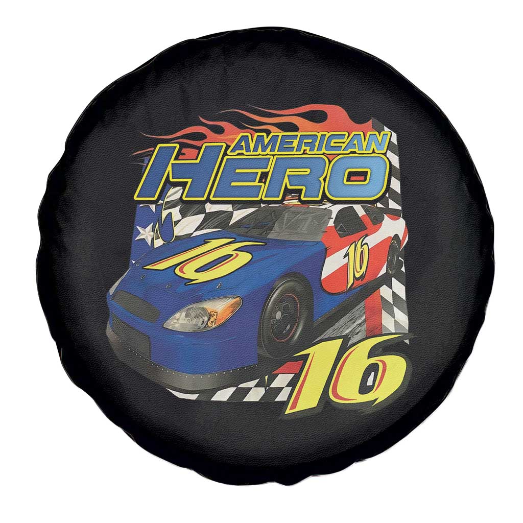 Vintage Americana Speed Legend 16 Tribute Spare Tire Cover American Hero #16 Stock Car Memorial - Print Your Wear