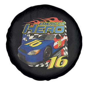 Vintage Americana Speed Legend 16 Tribute Spare Tire Cover American Hero #16 Stock Car Memorial - Print Your Wear