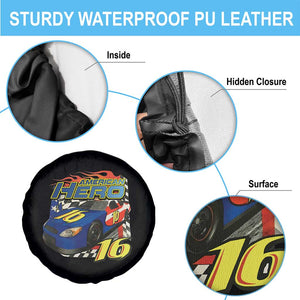 Vintage Americana Speed Legend 16 Tribute Spare Tire Cover American Hero #16 Stock Car Memorial - Print Your Wear