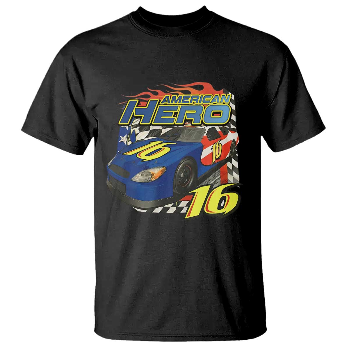 Vintage Americana Speed Legend 16 Tribute T Shirt American Hero #16 Stock Car Memorial - Print Your Wear