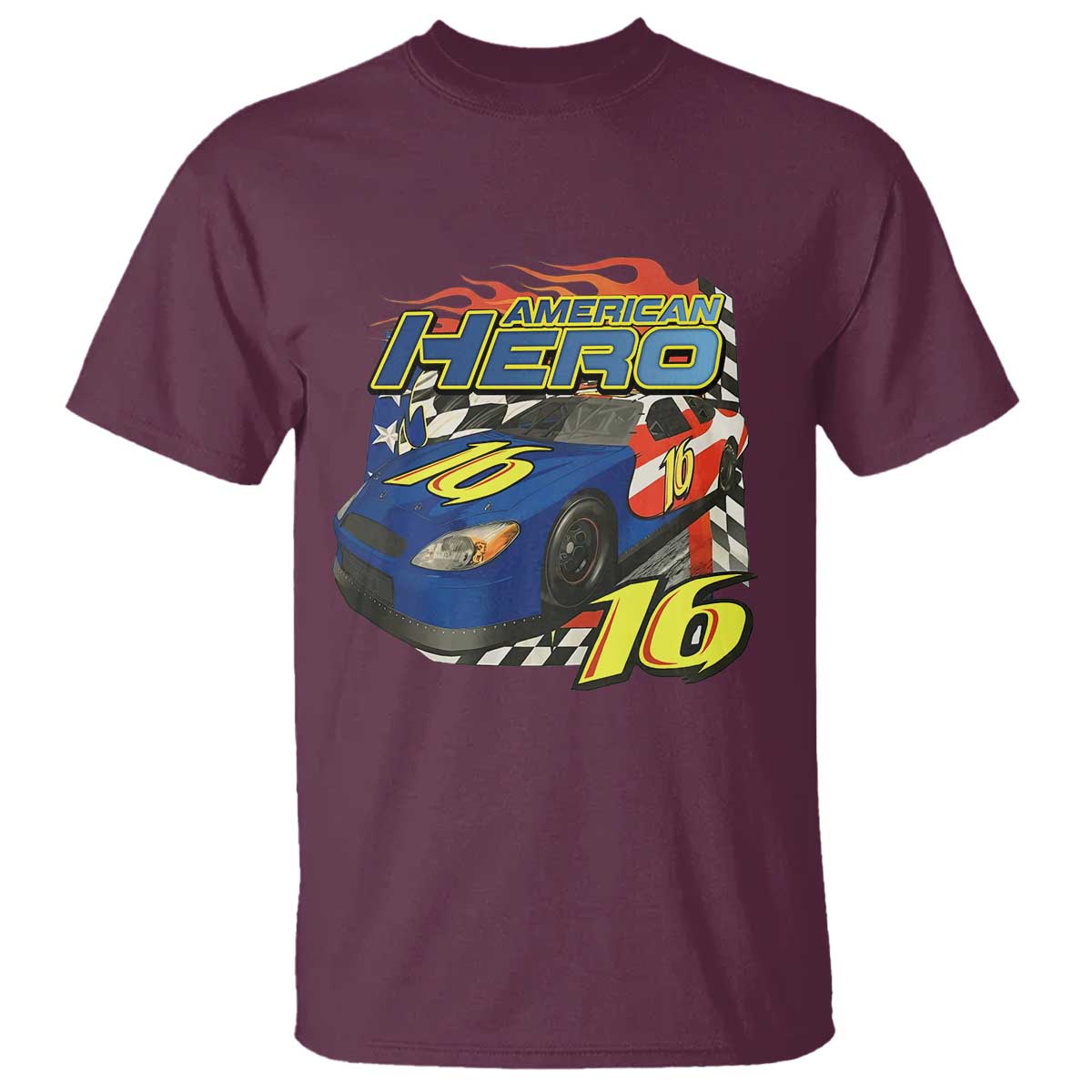 Vintage Americana Speed Legend 16 Tribute T Shirt American Hero #16 Stock Car Memorial - Print Your Wear