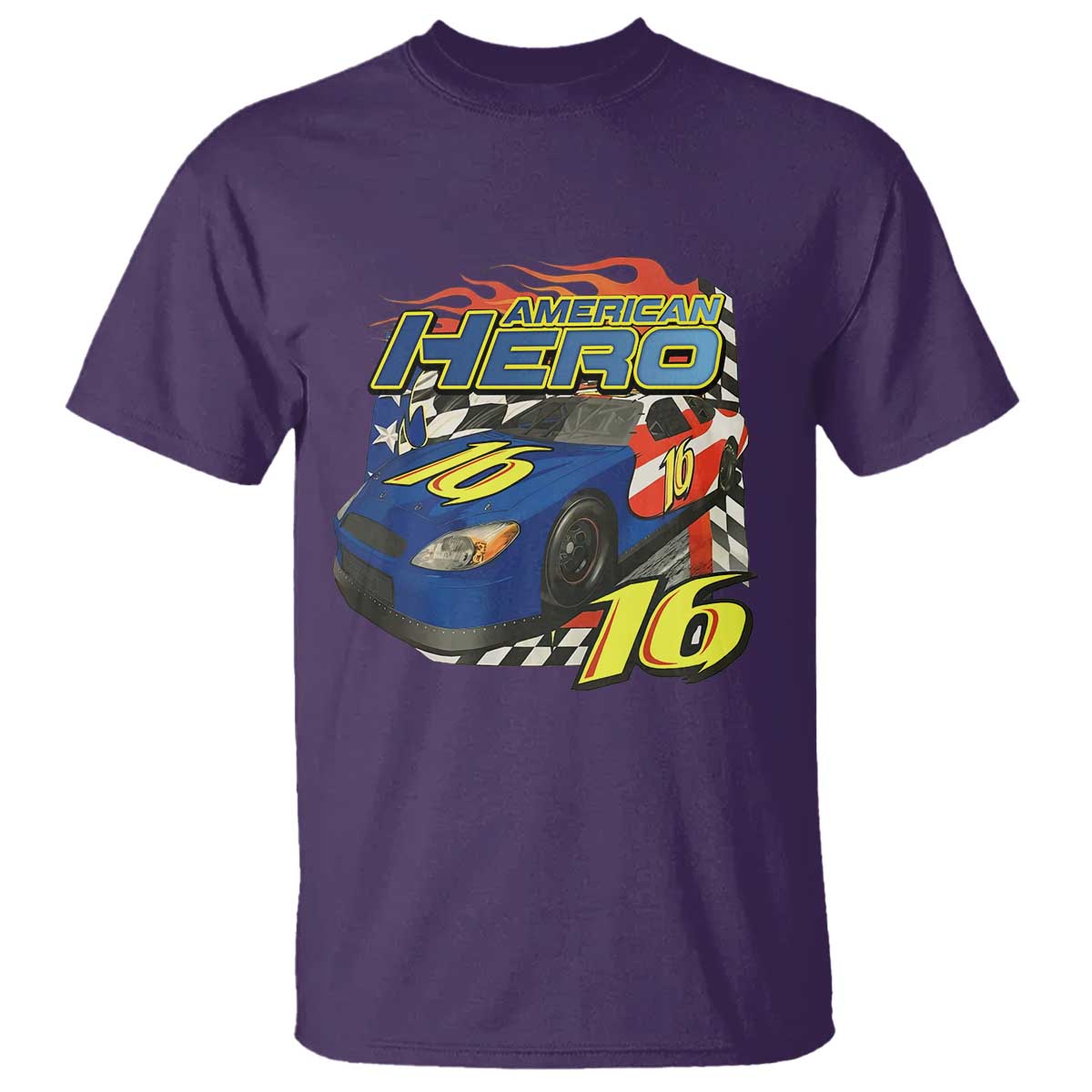 Vintage Americana Speed Legend 16 Tribute T Shirt American Hero #16 Stock Car Memorial - Print Your Wear