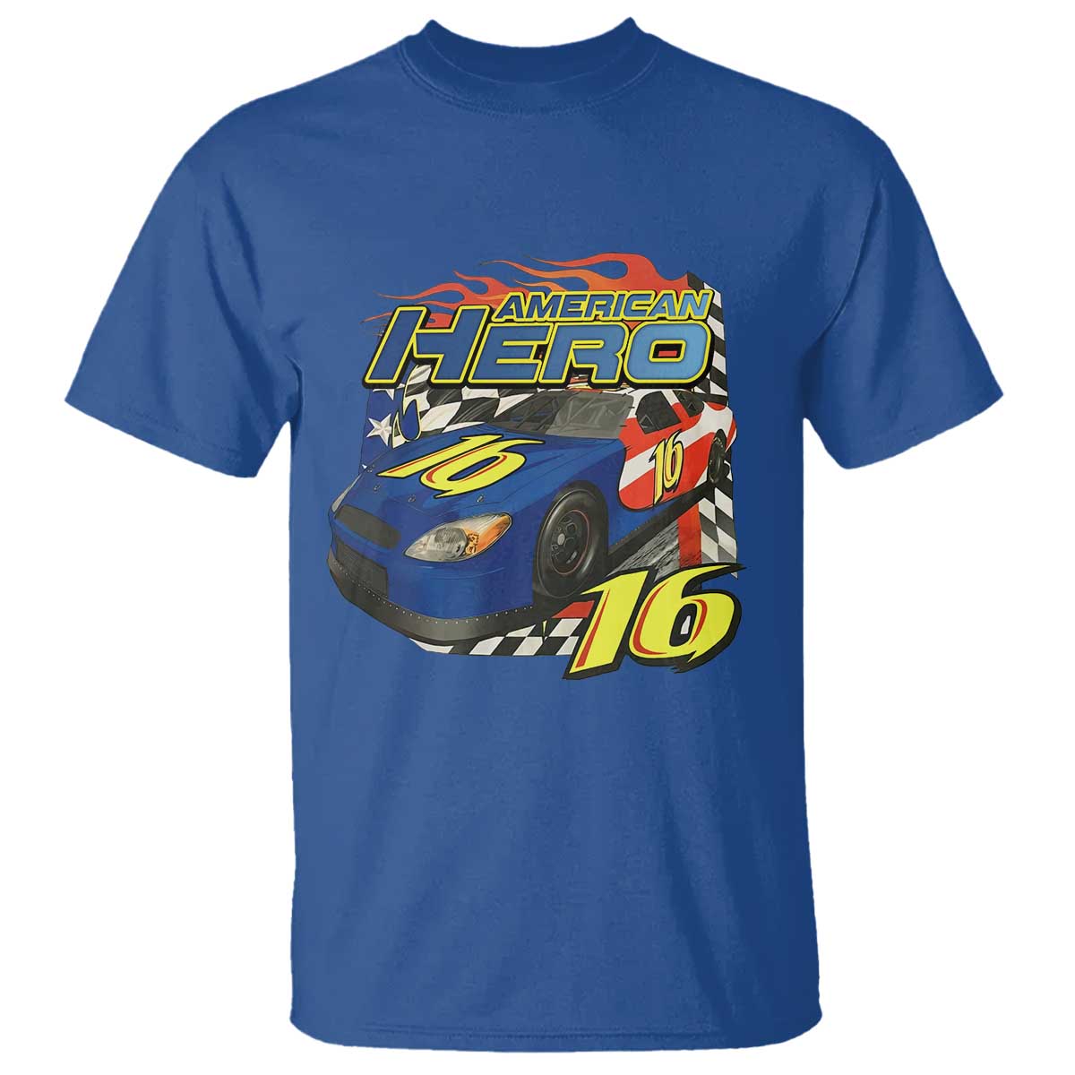 Vintage Americana Speed Legend 16 Tribute T Shirt American Hero #16 Stock Car Memorial - Print Your Wear
