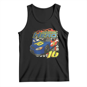 Vintage Americana Speed Legend 16 Tribute Tank Top American Hero #16 Stock Car Memorial - Print Your Wear