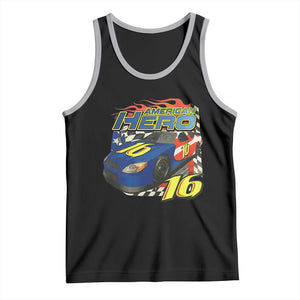 Vintage Americana Speed Legend 16 Tribute Tank Top American Hero #16 Stock Car Memorial - Print Your Wear