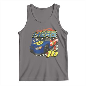 Vintage Americana Speed Legend 16 Tribute Tank Top American Hero #16 Stock Car Memorial - Print Your Wear