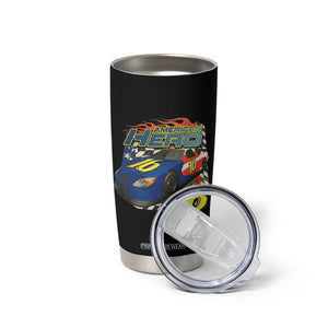 Vintage Americana Speed Legend 16 Tribute Tumbler Cup American Hero #16 Stock Car Memorial - Print Your Wear