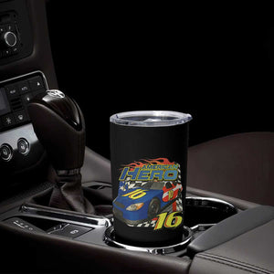 Vintage Americana Speed Legend 16 Tribute Tumbler Cup American Hero #16 Stock Car Memorial - Print Your Wear