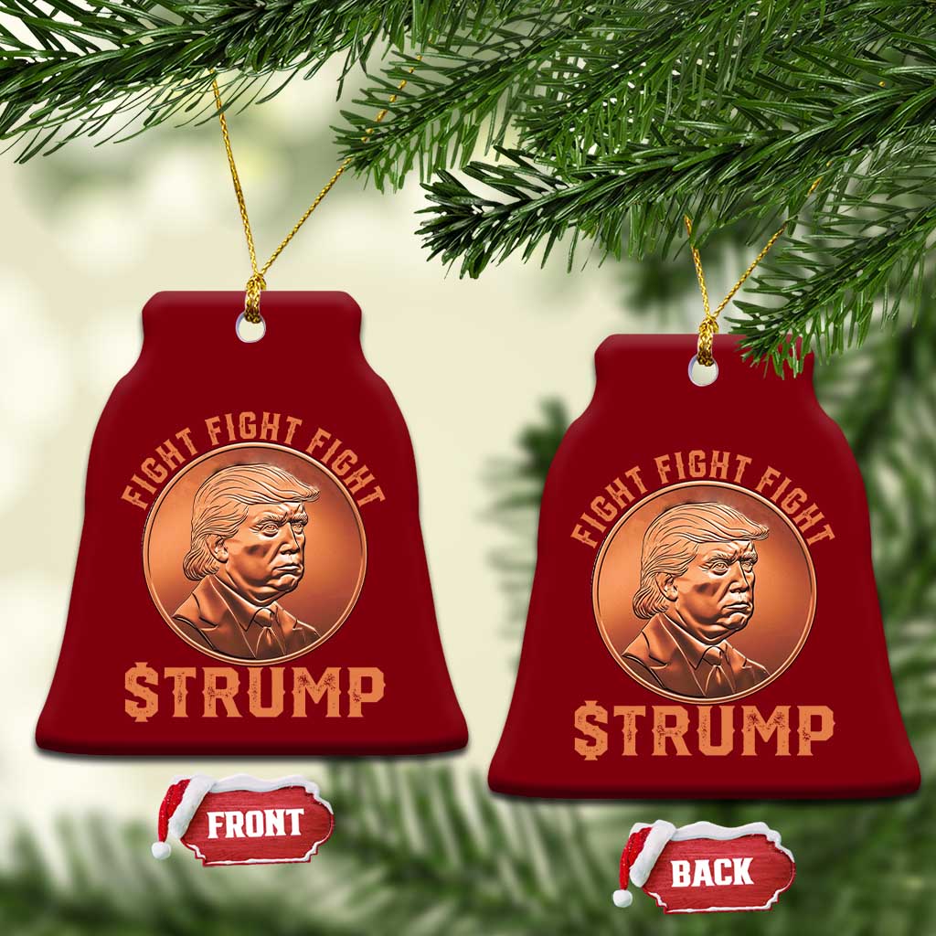 Trump Bitcoin 2025 Ceramic Ornament 47th President Coin Cryptocurrency TS02 Print Your Wear