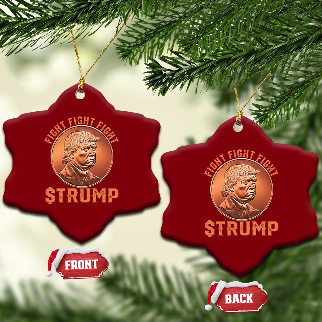 Trump Bitcoin 2025 Ceramic Ornament 47th President Coin Cryptocurrency TS02 Print Your Wear