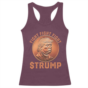Trump Bitcoin 2025 Racerback Tank Top 47th President Coin Cryptocurrency TS02 Maroon Print Your Wear