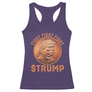 Trump Bitcoin 2025 Racerback Tank Top 47th President Coin Cryptocurrency TS02 Purple Print Your Wear