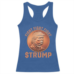 Trump Bitcoin 2025 Racerback Tank Top 47th President Coin Cryptocurrency TS02 Royal Blue Print Your Wear