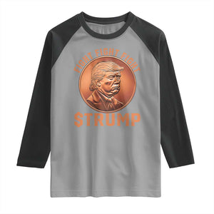 Trump Bitcoin 2025 Raglan Shirt 47th President Coin Cryptocurrency TS02 Sport Gray Black Print Your Wear