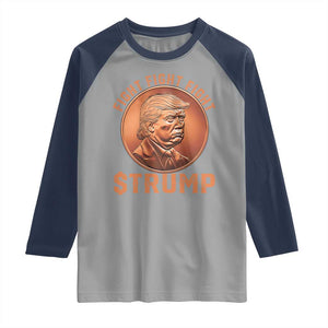 Trump Bitcoin 2025 Raglan Shirt 47th President Coin Cryptocurrency TS02 Sport Gray Navy Print Your Wear