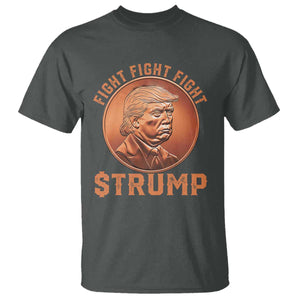Trump Bitcoin 2025 T Shirt 47th President Coin Cryptocurrency TS02 Dark Heather Print Your Wear