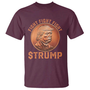 Trump Bitcoin 2025 T Shirt 47th President Coin Cryptocurrency TS02 Maroon Print Your Wear