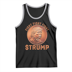Trump Bitcoin 2025 Tank Top 47th President Coin Cryptocurrency TS02 Black Athletic Heather Print Your Wear