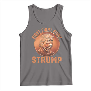 Trump Bitcoin 2025 Tank Top 47th President Coin Cryptocurrency TS02 Deep Heather Print Your Wear