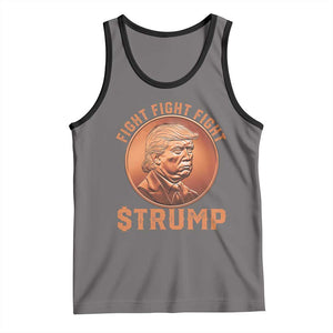 Trump Bitcoin 2025 Tank Top 47th President Coin Cryptocurrency TS02 Deep Heather Black Print Your Wear